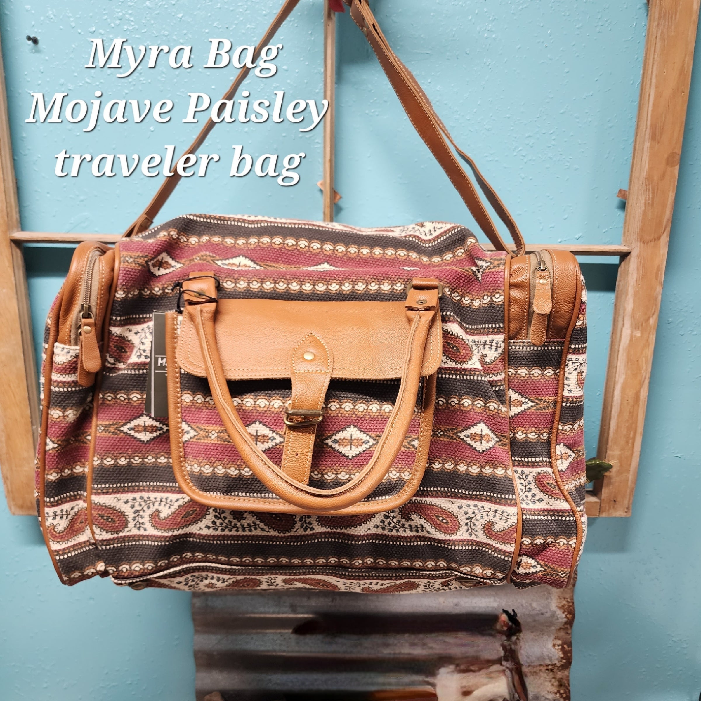 Myra Bag - Mojave Paisley Fringed Hand Tooled Bag